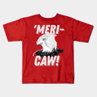 Patriotic American Bald Eagle Merica - Mericaw USA Kids T-Shirt